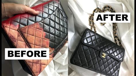 flattened chanel bag restore|chanel leather bag repair.